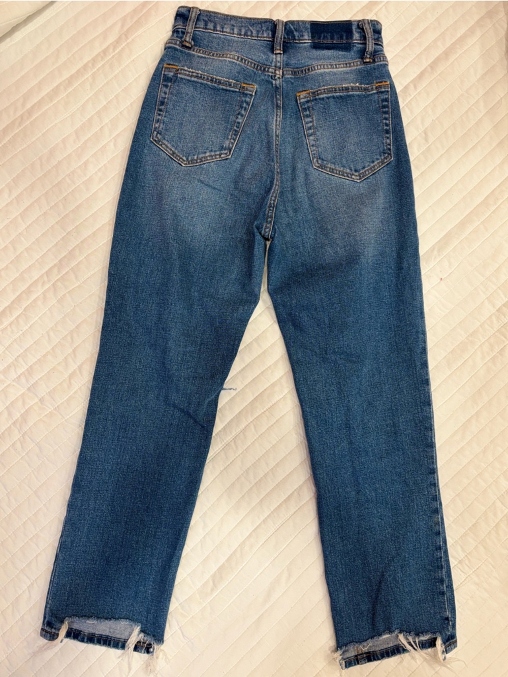Abercrombie & Fitch The Ankle Straight Ultra High Rise Denim Jeans Curve Love 25 - Picture 3 of 6